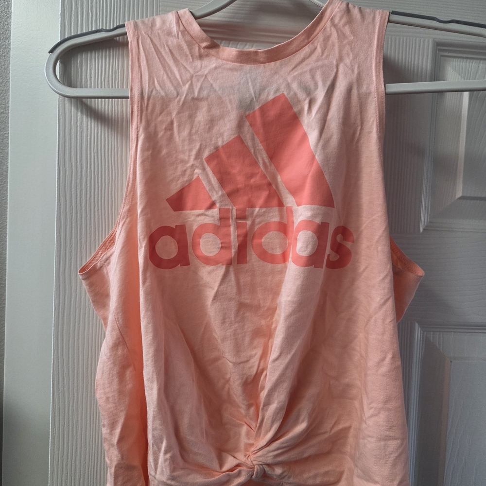Adidas Pink Sleeveless Tank Top